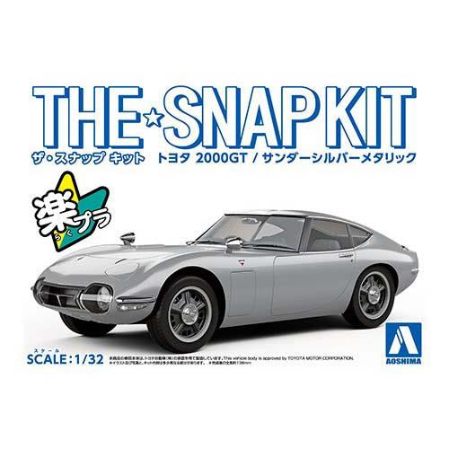 Aoshima 1:32 Toyota 2000GT - Metallic Silver Snap Kit