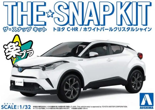 Aoshima 1:32 Toyota C-HR White Pearl Crystal Shine Snap Kit