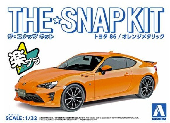 Aoshima 1:32 Toyota 86 Metallic Orange Snap Kit