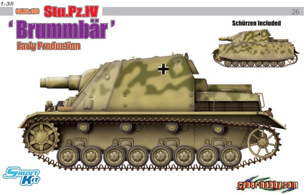 Dragon 1:35 Sd.Kfz.166 Stu.Pz.IV Brummbar Early Prod.