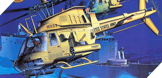 *Extras, Unsealed* Academy 1:35 OH-58D Kiowa Warrior "Thugs" (LW)