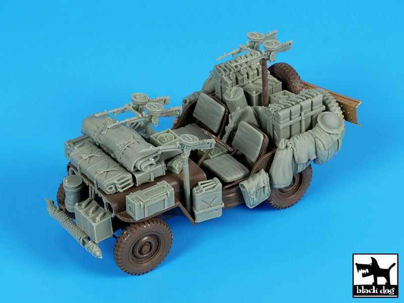 Black Dog 1:35 British SAS Jeep Africa Resin Accessories Set (LW)