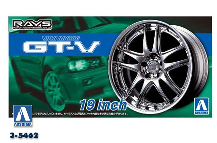 AOSHIMA #71 RIMS & TIRES “VOLK RACING GT-V 19”