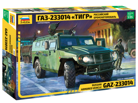 Zvezda 1:35 GAZ-233014 "Tiger" Russian Armoured Car (LW)