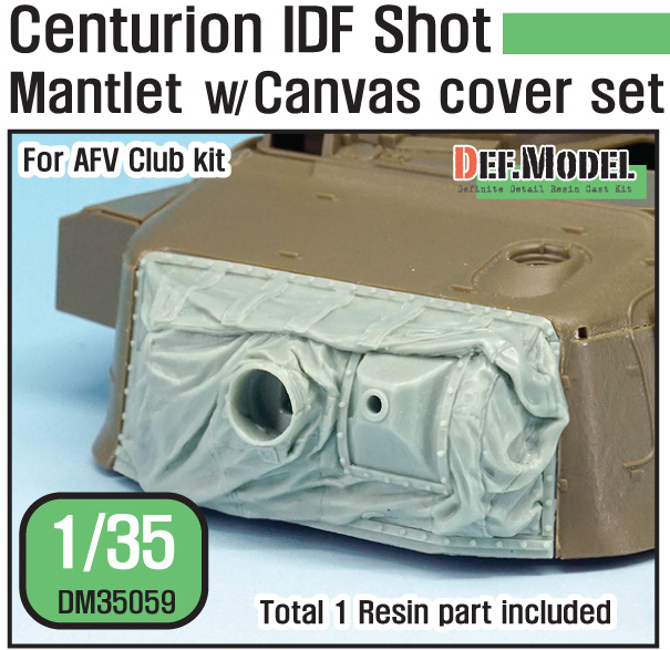 DEF 1:35 Centurion IDF Shot Manlet w/ Canvas Cover Resin Upgrade Set