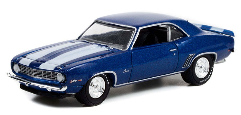 GL 1:64 1969 Chevrolet Camaro Z-28 Blue White Stripes