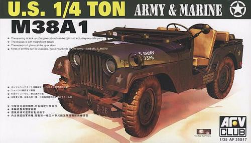 AFV 1:35 M38A1 U.S. 1/4 Ton Army & Marine