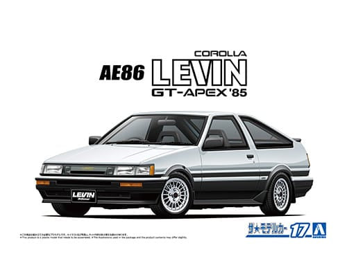 Aoshima 1/24 TOYOTA AE86 COROLLA LEVIN GT-APEX '85