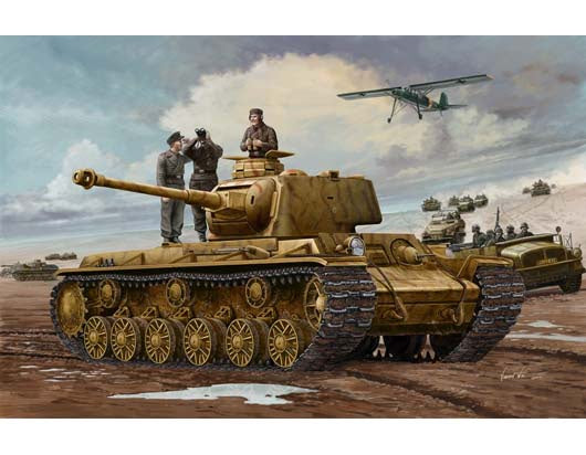 Trumpeter 1:35 German Pz.Kpfw KV-1 756(r) Tank