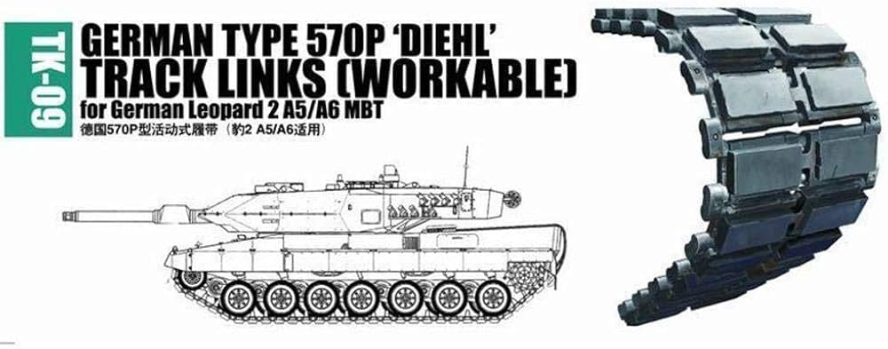 Trumpeter 1:35 Type 570P Diehl Workable Track Links for German Leopard 2 A5/A6