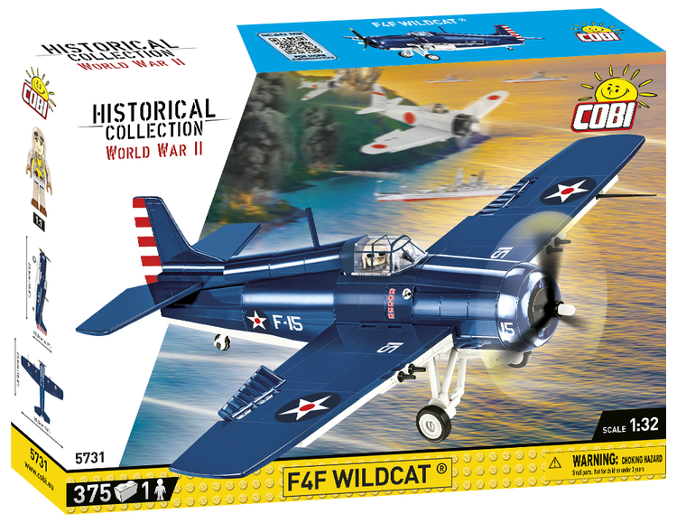 Cobi 1:32 F4F Wildcat Fighter 375pc