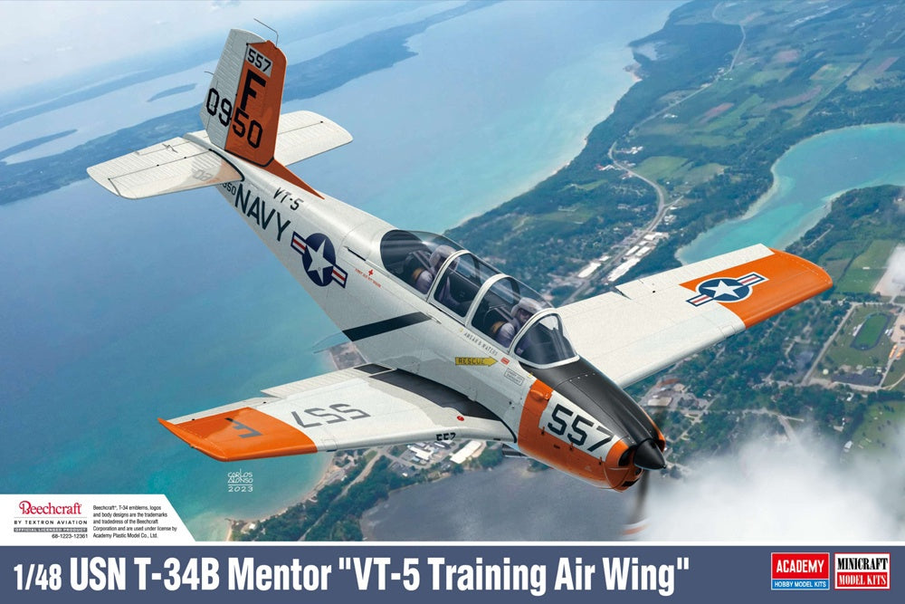 Academy 1:48 Beechcraft T-34B Mentor VT-5 Training Air Wing