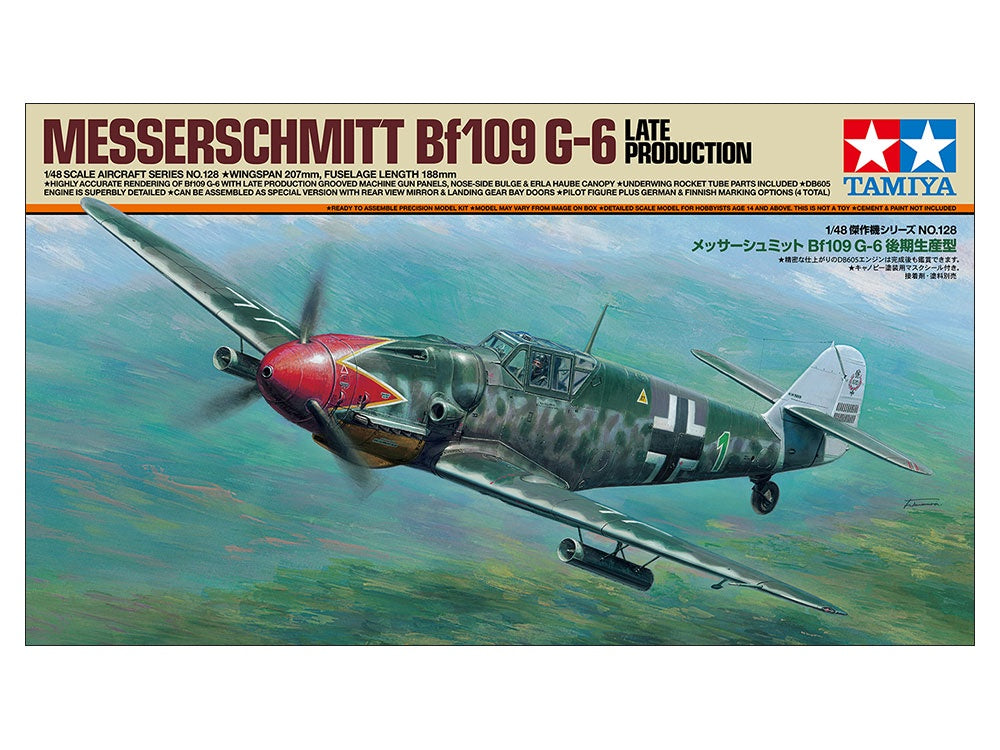 Tamiya 1:48 Messerschmitt BF109 G-6 LATE MODEL