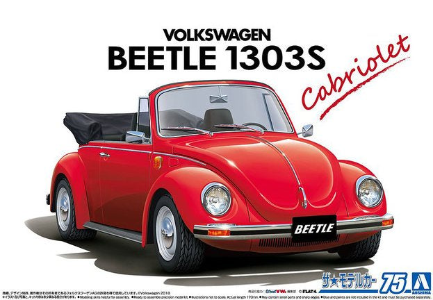 Aoshima 1:24 VW Beetle 1303S Cabriolet 1975