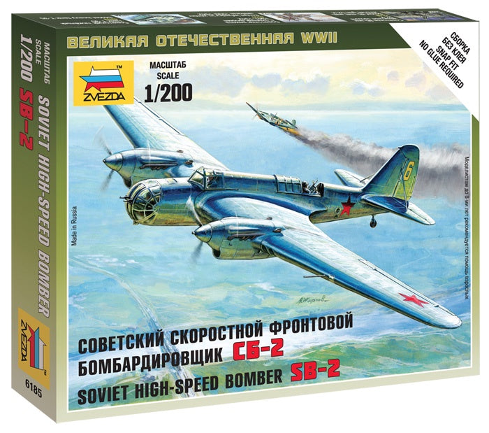 Zvezda 1:200 SB-2 Soviet High-Speed Bomber