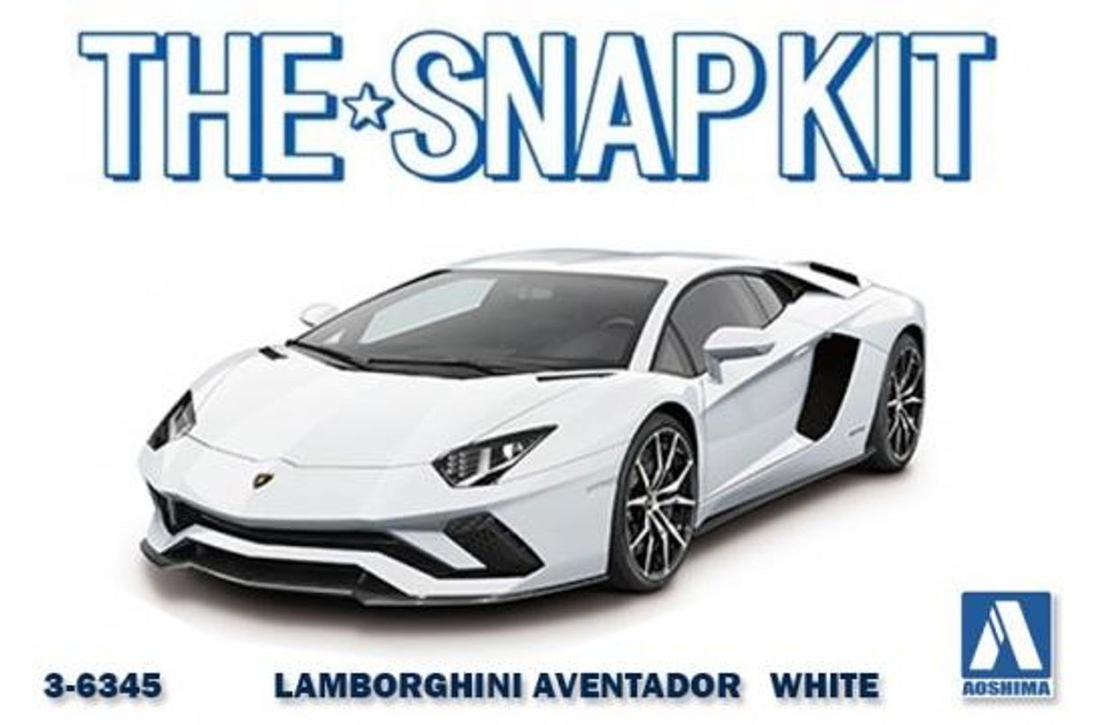 Aoshima 1:32 Lamborghini Aventador S Pearl White Snap Kit