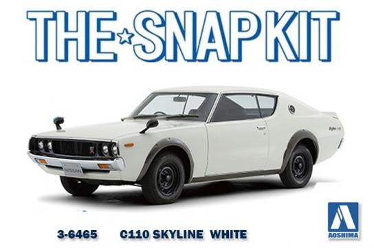 Aoshima 1:32 Nissan Skyline GT-R C110 White Snap Kit