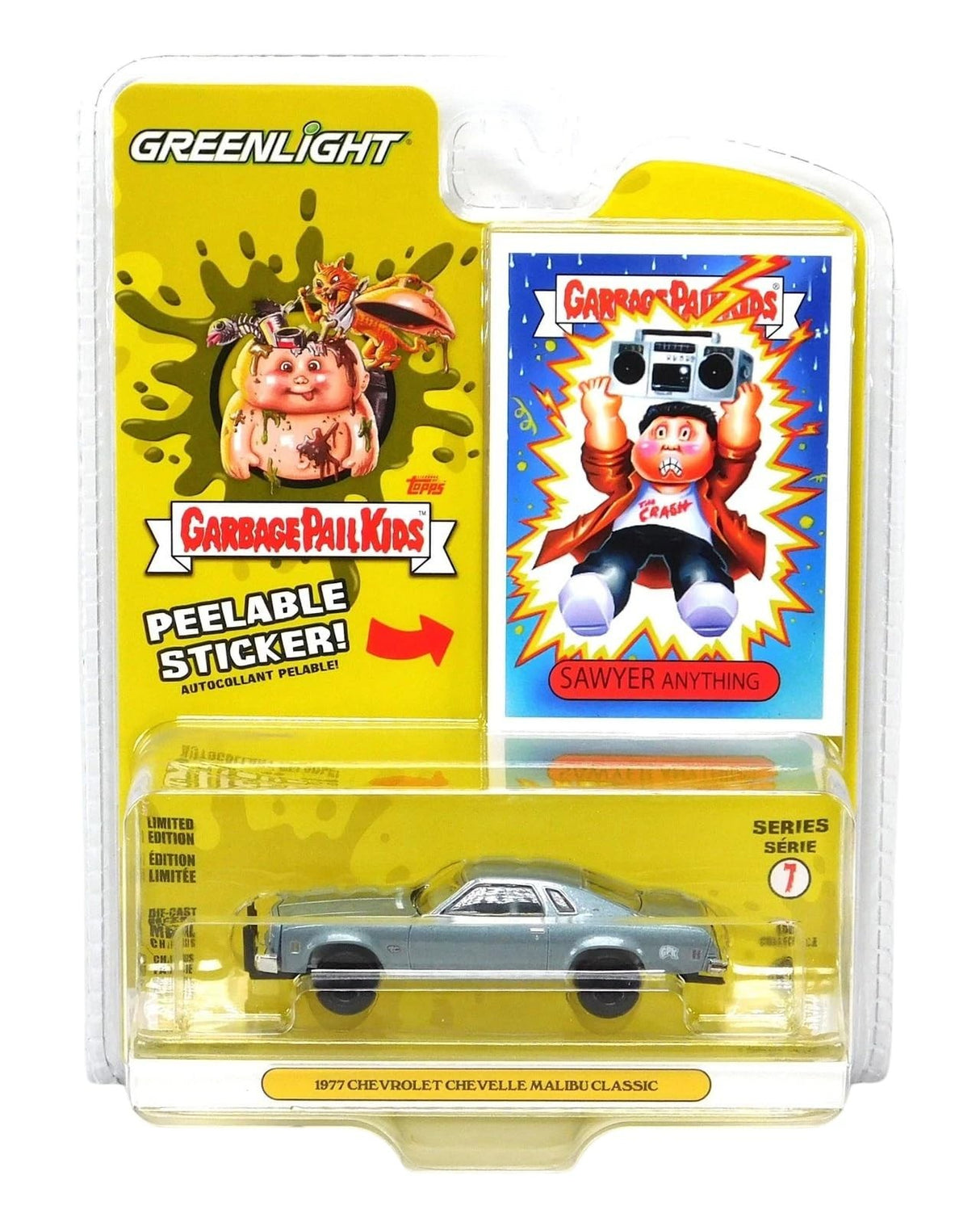 Greenlight 1:64 1977 Chev Malibu Classic Garbage Pail Kids