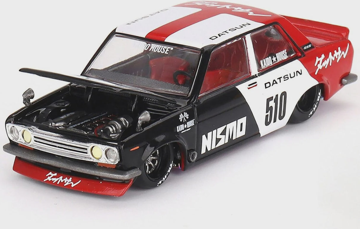 KAIDO HOUSE DATSUN STREET 510 RACING V1 - WHITE/BLACK/RED