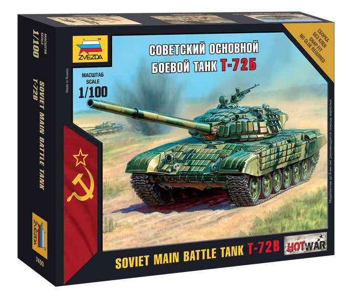 Zvezda 1:100 T-72B Soviet MBT