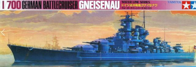 Tamiya 1:700 Gneisenau German Battlecruiser