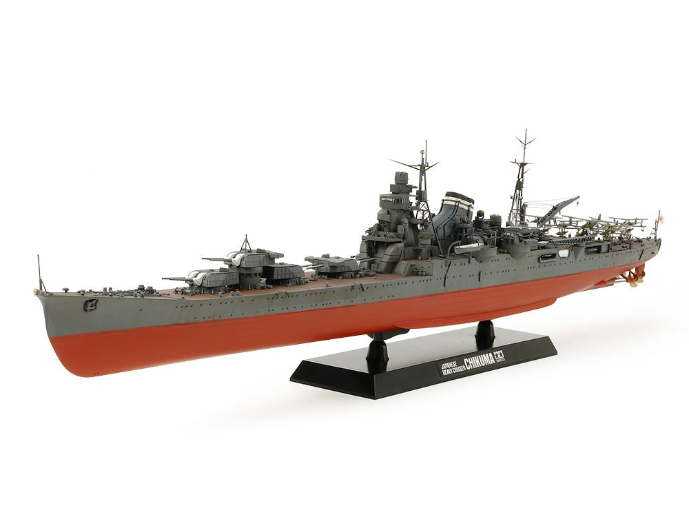 Tamiya 1/350 SCALE JAPANESE HEAVY CRUISER CHIKUMA