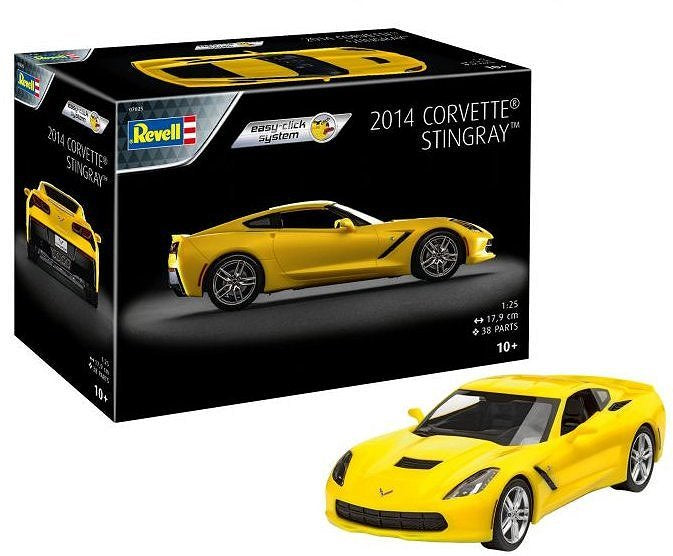 Revell 1:25 2014 Corvette Stingray Easy Click Kit Set