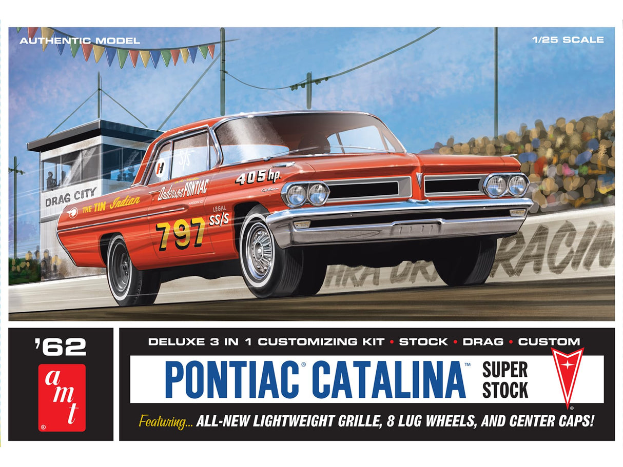 AMT 1:25 Pontiac Catalina Super Stock 3'n'1