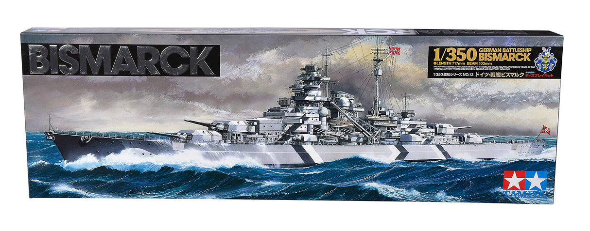 Tamiya 1:350 Bismarck Battleship