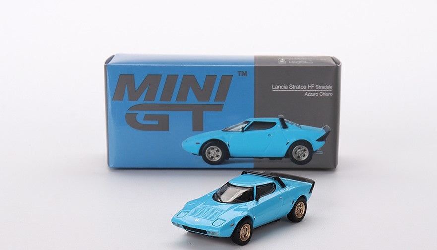MiniGT 1:64 Lancia Stratos HF Stradale Azzurro Chiaro