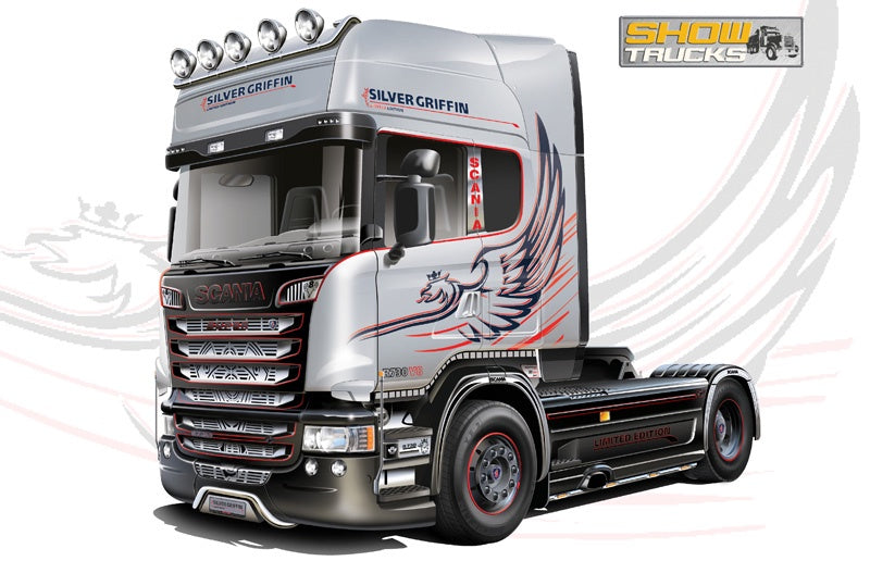 Italeri 1:24 Scania R730 V8 Streamline Silver Griffin