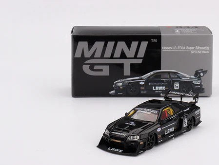 MiniGT 1:64 Nissan Skyline LB-ER34 Super Silhouette Black
