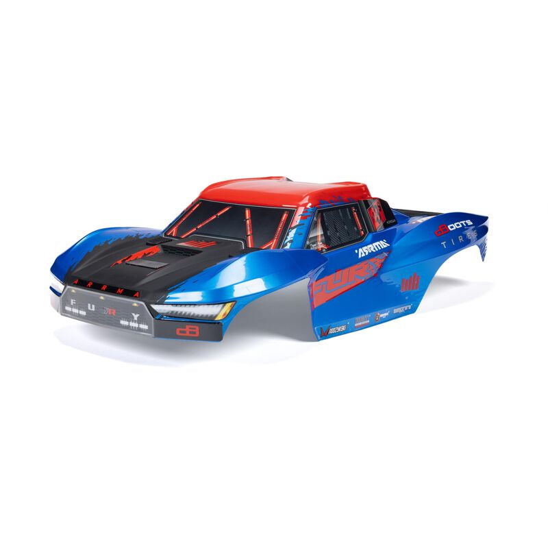 Arrma 1/10 FURY Painted Decaled Trimmed Body Set, Blue