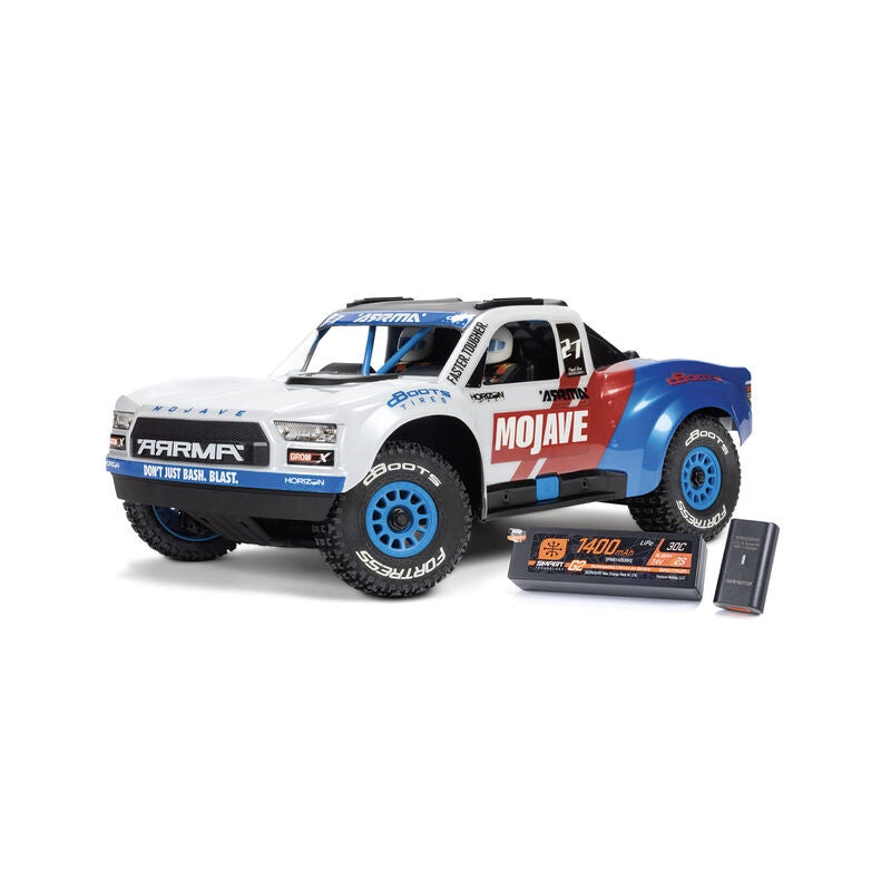 MOJAVE GROM 223S BLX Brushless 4X4 Truck RTR, White