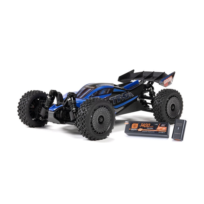 TYPHON GROM 223S BLX Brushless 4X4 Small Scale Buggy RTR with Battery & Charger Blue