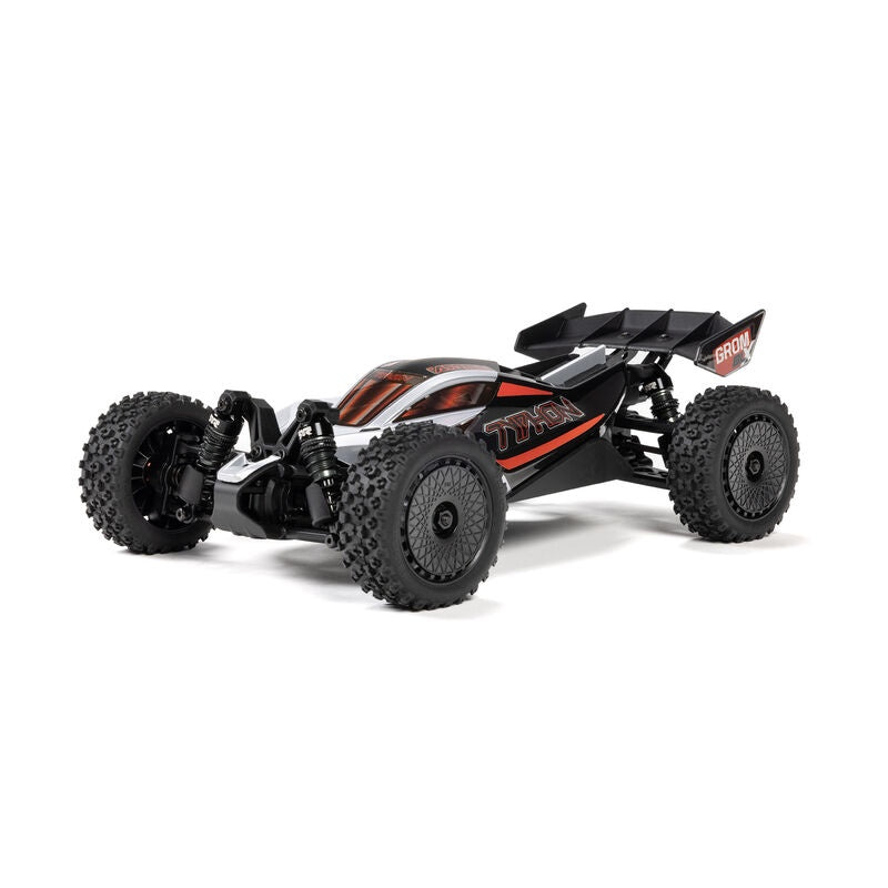 TYPHON GROM 223S BLX Brushless 4X4 Small Scale Buggy RTR, Silver by ARRMA (Requires Battery and Charger)