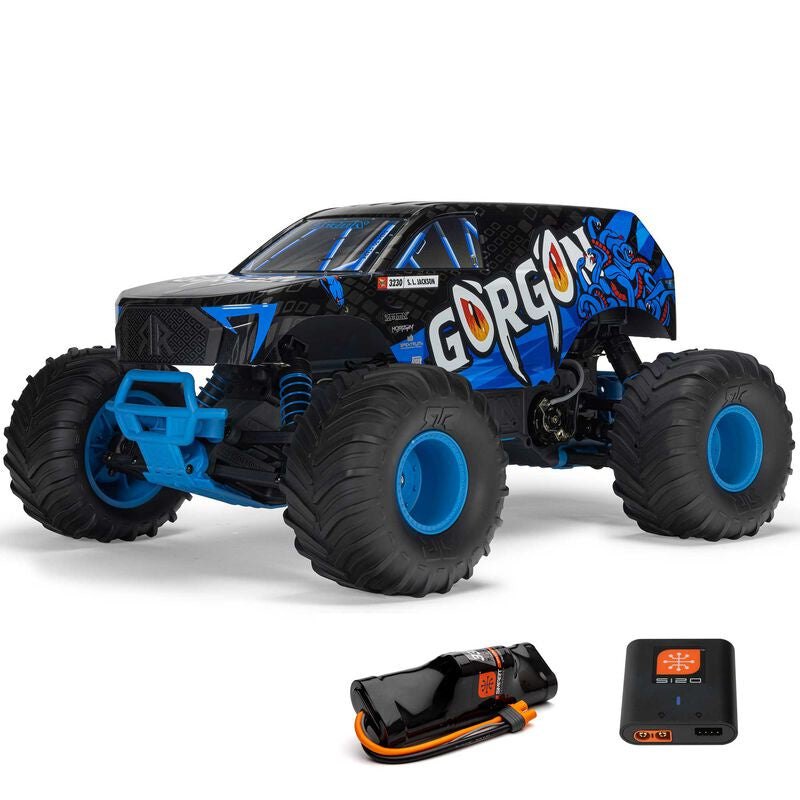 Arrma 1/10 Blue GORGON 2WD RTR Brushed (Batt & Charg)