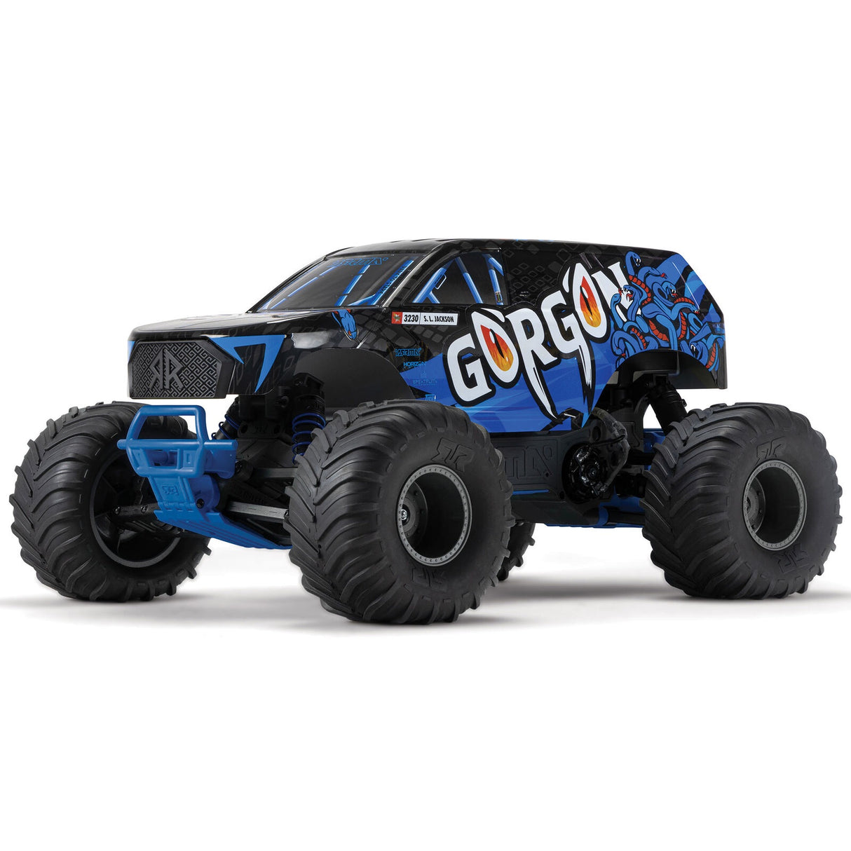 Arrma 1/10 GORGON 4X2 MEGA 550 Brushed Monster Truck Blue