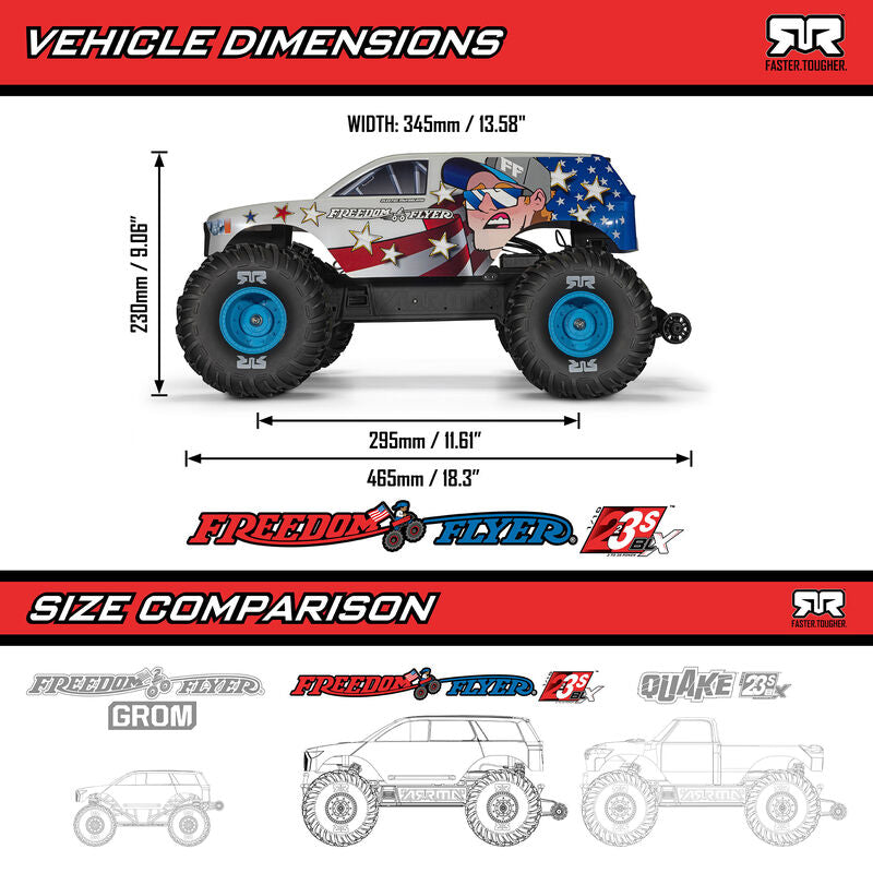 Arrma 1/10 FREEDOM FLYER 223S (Lipo Battery & Charger Included)
