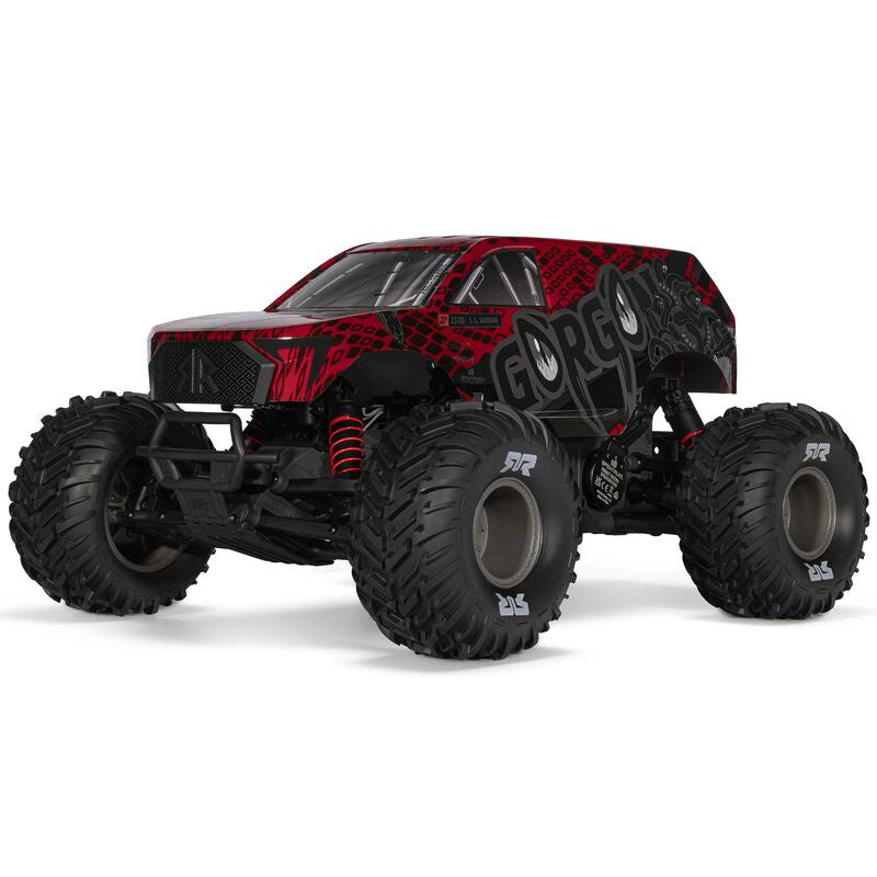 1/10 GORGON 223S 2WD RTR Brushless Monster Truck, Red/Black