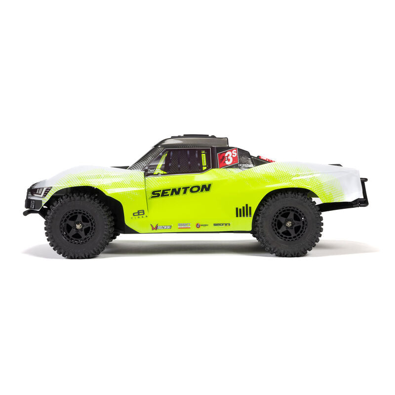 Arrma 1/10 SENTON 223S DSC 4X4 RTR Brushless Short Course Truck, Yellow