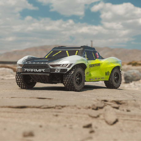 Arrma 1/10 SENTON 223S DSC 4X4 RTR Brushless Short Course Truck, Yellow