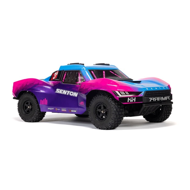 Arrma 1/10 SENTON 223S DSC 4X4 RTR Brushless Short Course Truck, Blue