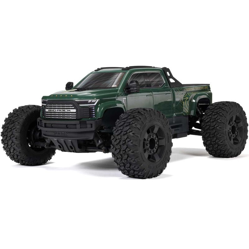 1/10 BIG ROCK 4X4 223S BLX BRUSHLESS STREET TRUCK RTR WITH DSC, (Green)
