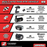 *PRE-ORDER* Arrma 1/8 QUAKE 4S DSC 4X4 RTR RC Brushless Truck (Black/Red)