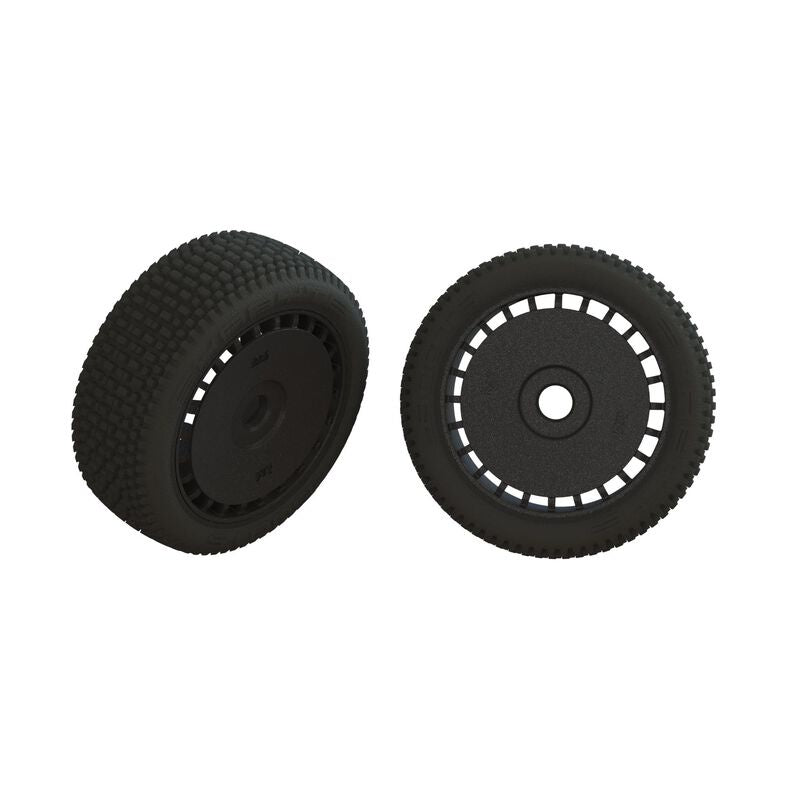 Arrma dBoots Exabyte Tire Set Glued Black (1 Pair)