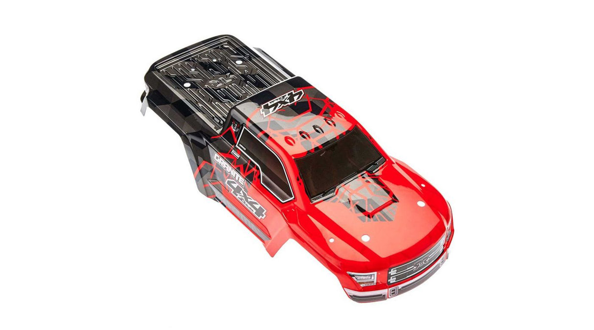 Arrma Body Painted Decal Trim Red GRANITE 4x4 MEGA