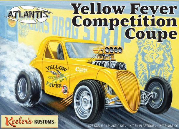 Atlantis Models 1/25 Keeler's Kustoms Yellow Fever Competition Coupe
