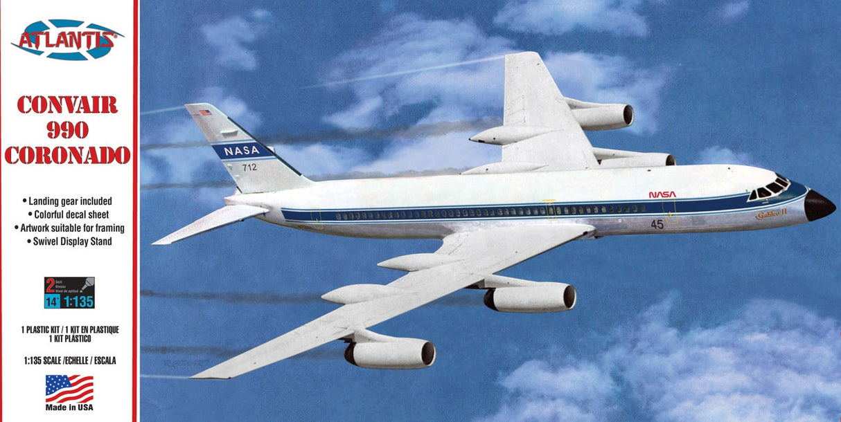 Atlantis 1:135 Convair 990 Coronado 'Nasa Livery'
