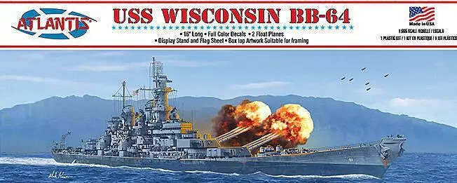 Atlantis 1/600 USS Wisconsin BB-64 Battleship CM3006